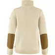 Fjällräven Övik Half Zip Knit W Chalk White - Retkeilyasusteet - 7323450937003 - 2