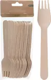 Kertakäyttöhaarukat puiset 20 kpl/pkt - Muut keittiötuotteet - 8719202625523 - 1