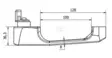 Oven ulkopuolen lukko vasen/oikea - Ohjaamotarvikkeet - 8719593702193 - 4
