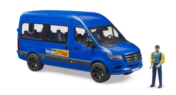 Bruder MB Sprinter minibussi kuljettajalla - Bruder työkonelelut - 4001702026813 - 1