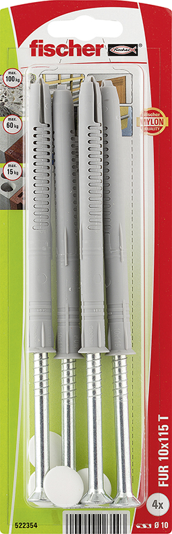 Fischer FUR 10x115 TK karmitulppa - Ruuvit ja naulat - 4006209223543 - 1
