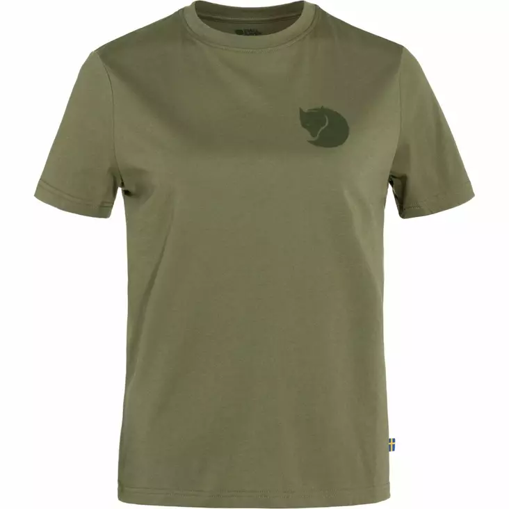 Fjällräven Fox Boxy Logo Tee W Green - Retkeilyasusteet - 7323450857363 - 1