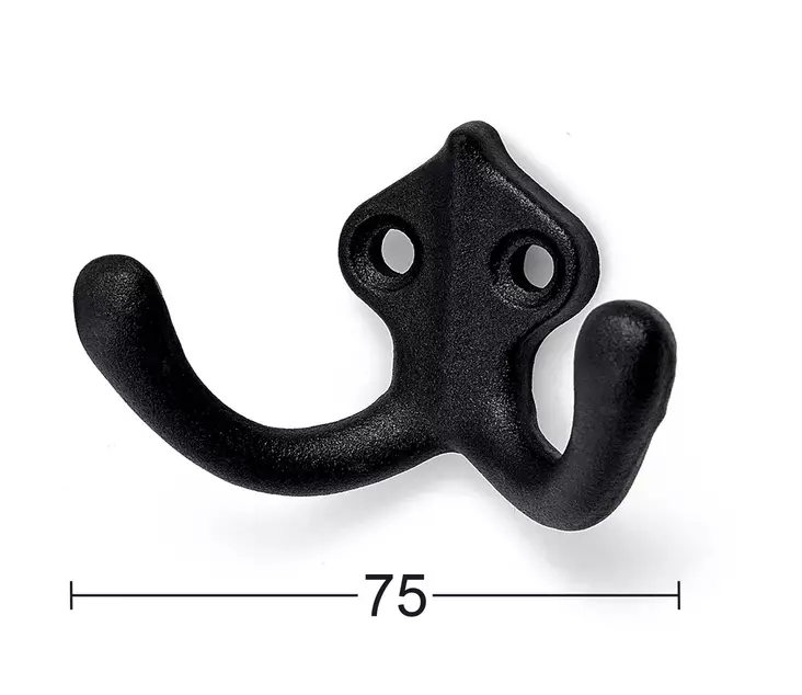 Habo seinäkoukku 142 musta 2 kpl - Seinäkoukut, naulakot - 7317900141713 - 1