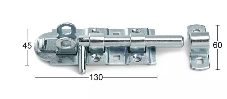 Habo työntösalpa 5210 - Riippulukot, salvat, haat - 7317900075803 - 1