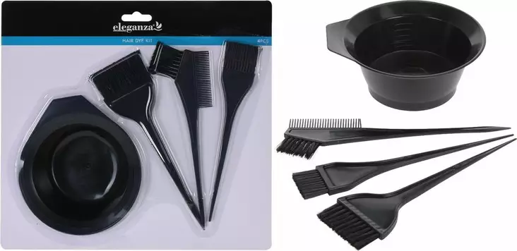 Hiustenvärjäyssetti 4-os. - Muut itsehoitotuotteet - 8719202421613 - 1