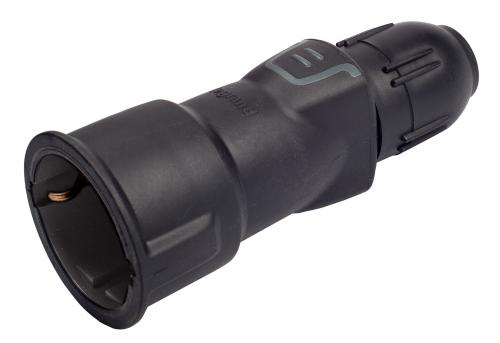 Jatkopistorasia 230 V/16 A IP20 holkkivedonpoistolla - Rasiat ja pistokkeet - 3245060503413 - 1