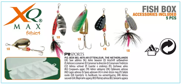 Kalastustarvikesetti 5-os. - Vieheet ja perhot - 8719214689063 - 1