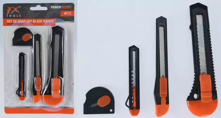 Katkoteräveitsi 4-os. setti - Puukot ja veitset - 8720573208383 - 1