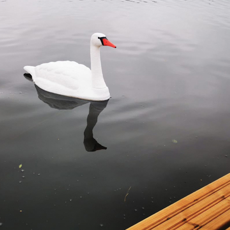 Kelluva joutsen iso - Puutarhapatsaat, koristeet - svm0000002253 - 3