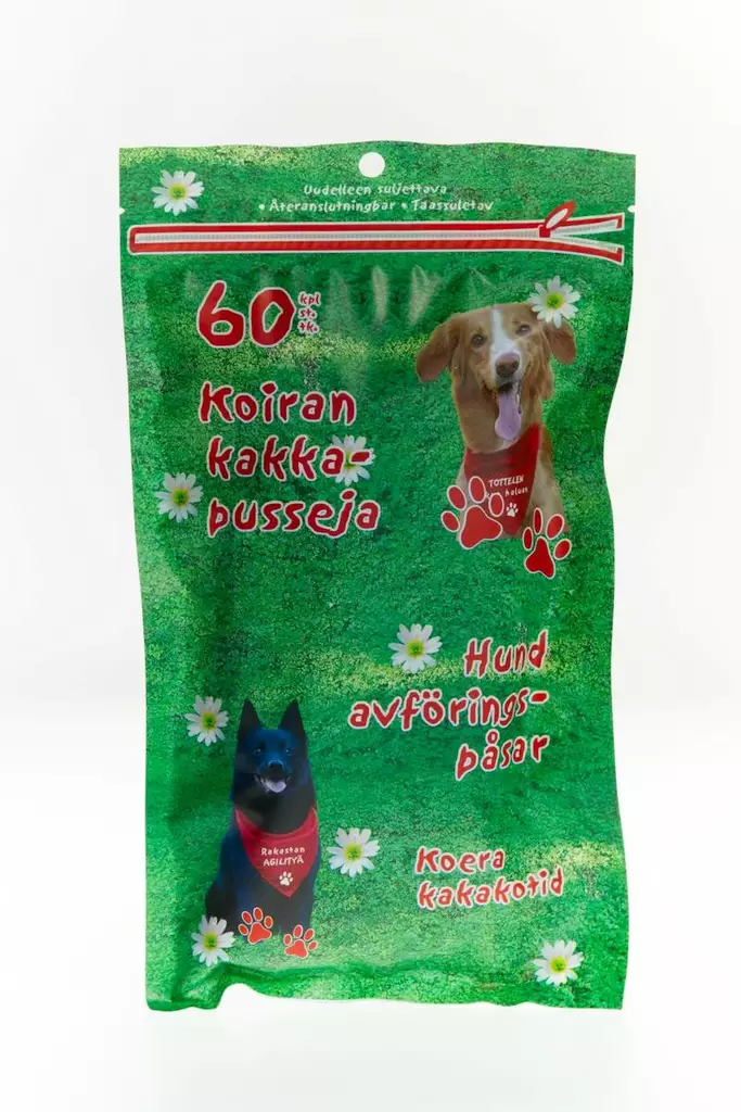 Koirankakkapussi maatuva 60 kpl - Roskien käsittely - 6410411964923 - 1
