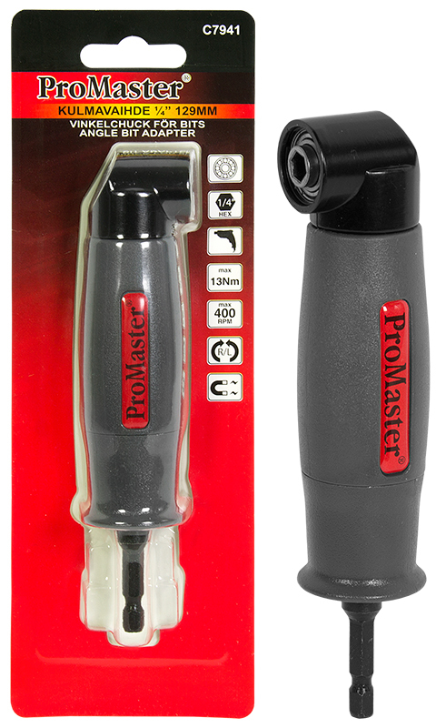 Kulmavaihde 1/4" x 129 mm - Porakoneet - 6420286879413 - 1