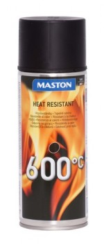 Maston Spray 600°C musta 400ml - Spraymaalit - 6412497102213 - 1