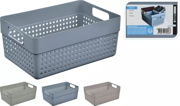 Muovikori 10 litraa - Laatikot ja korit - 8720573139533 - 1