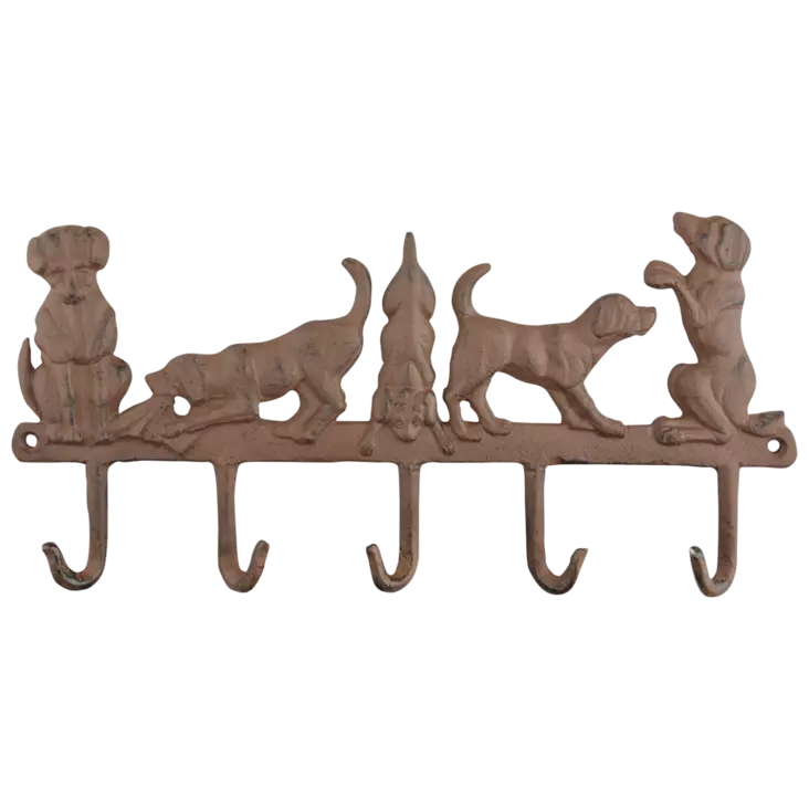 Naulakko 5 koiraa valurautaa - Koira-aiheiset tuotteet - 8714982120763 - 1