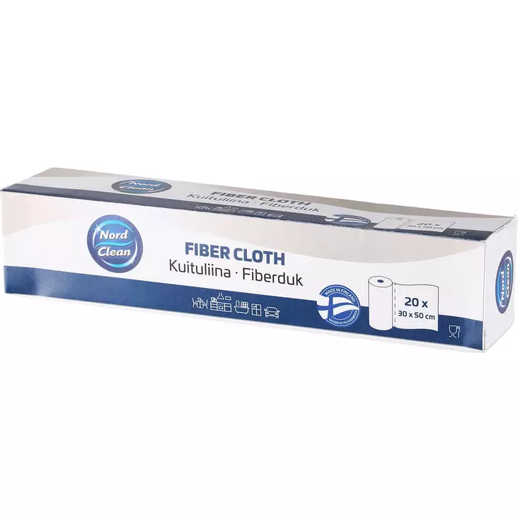 Nord Clean kuituliina 20 arkkia/rulla - Muut siivoustuotteet - 6410416312293 - 1