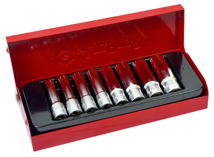 Pitkä hylsysarja 1/4" 8-os. - Hylsyt ja -sarjat - 795609450003 - 1