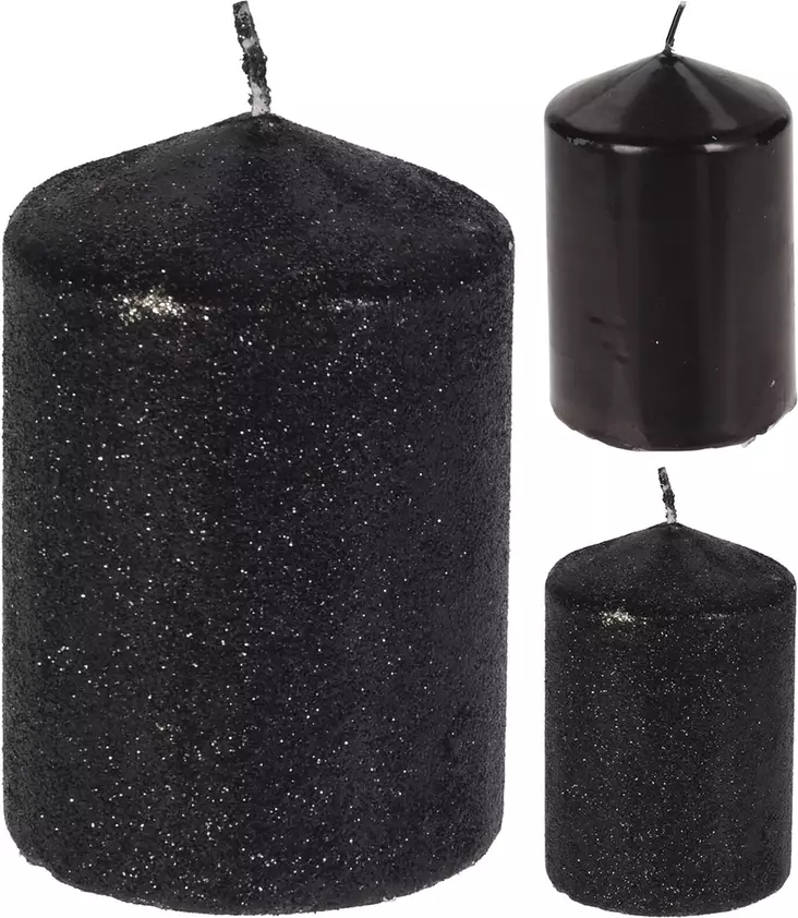 Pöytäkynttilä Black 10 cm - Kynttilät - 8719987653353 - 1