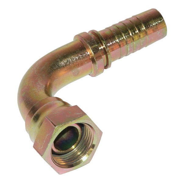 Puristettava liitin DN25 1" BSP naaras/uros 90° - Hydrauliikka - 8719607089463 - 1