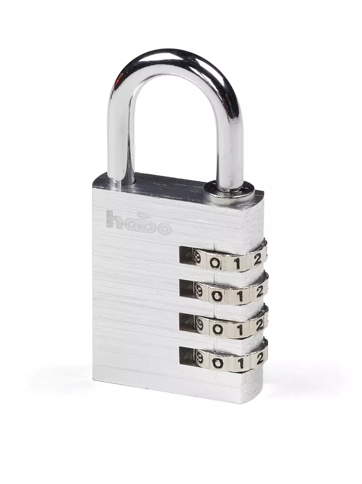 Riippulukko Habo 203-40 koodi hopea - Riippulukot, salvat, haat - 7317900173523 - 1