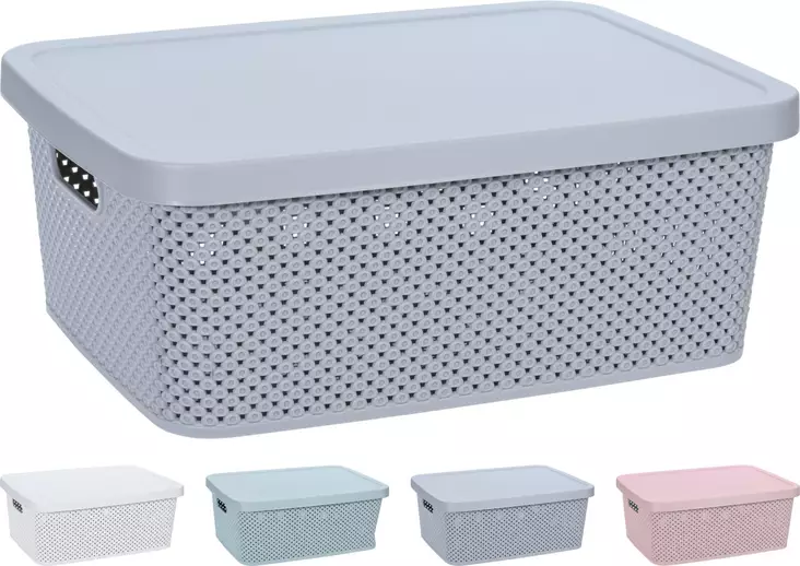 Säilytyslaatikko kannella 13 litraa - Laatikot ja korit - 8719987530043 - 1