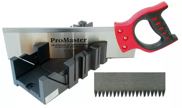 Selkäsaha ja sahauslaatikko - Sahat - 6420286811703 - 1
