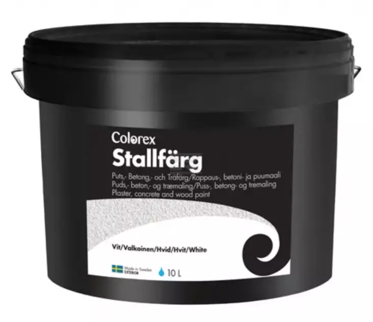 Talli-/ navettamaali valkoinen 10 litraa - Sisämaalit - 7331388920103 - 1