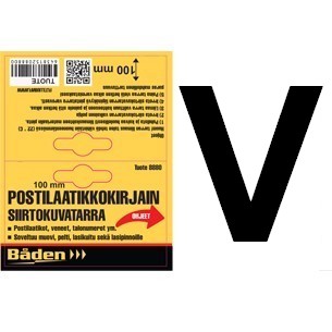 Tarrakirjain V 100 mm - Postilaatikot ja numerot - 6438152088593 - 1