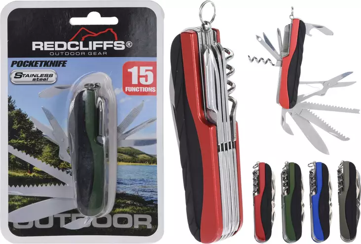 Taskuveitsi 15-osainen - Puukot ja tarvikkeet - 8719202655353 - 1