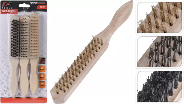 Teräsharja 3 kpl/setti - Hiomatarvikkeet - 8719987116803 - 1