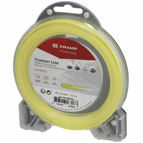 Trimmerin siima keltainen pyöreä 1,6mm - Trimmerit, raivaussahat - 8716106163083 - 1