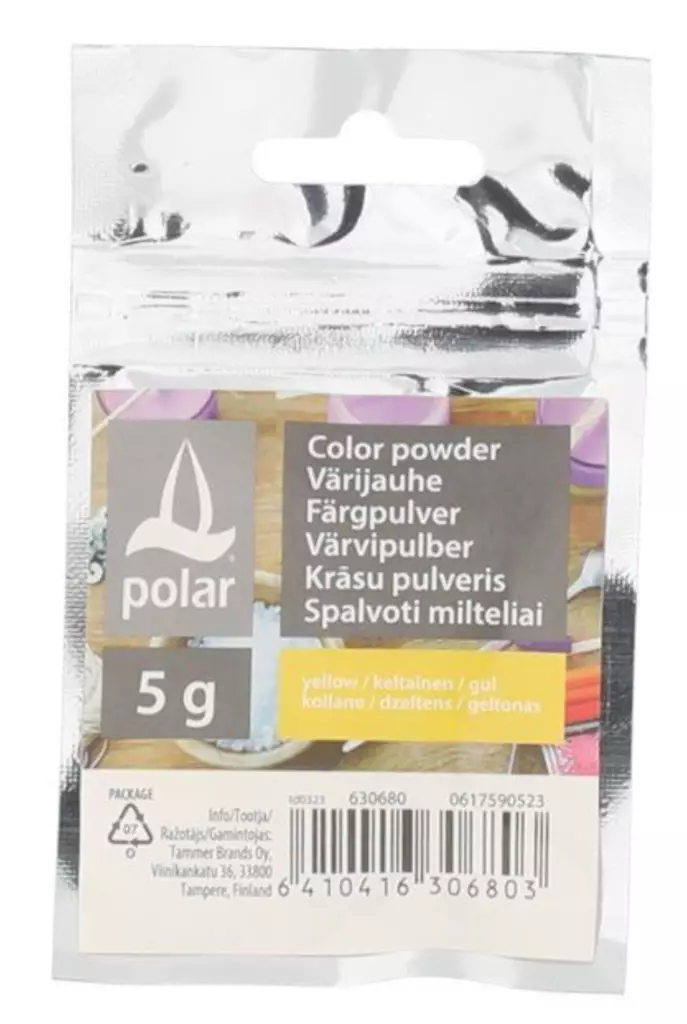 Värijauhe kynttilänvalmistukseen 5 g keltainen - Askartelutarvikkeet - 6410416306803 - 1