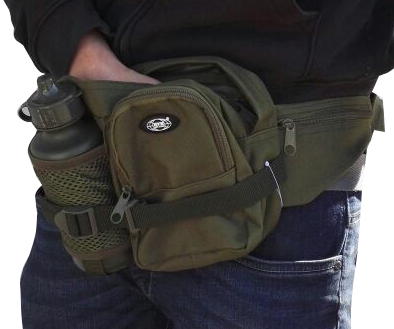 Vyölaukku juomapullolla vihreä - Rinkat, reput - arm0000000333 - 1