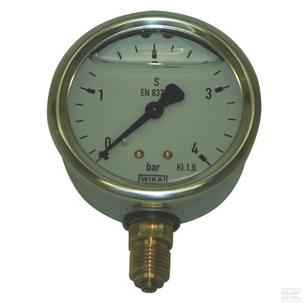 Wika painemittari 63 mm 1/4" 0-4 bar - Lietevaunut - 8719774399303 - 1
