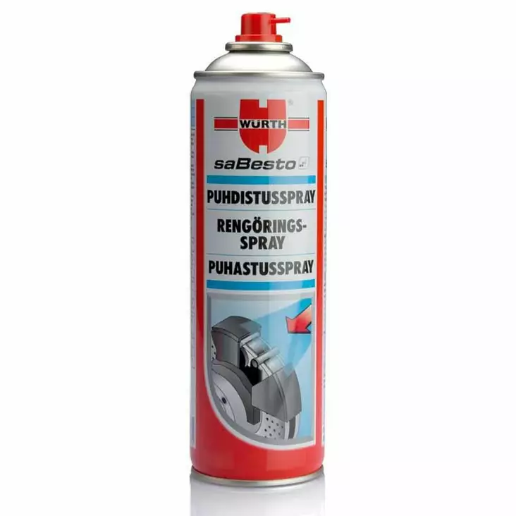Würth puhdistusspray 500 ml - Autokemikaalit - 4045989468843 - 1