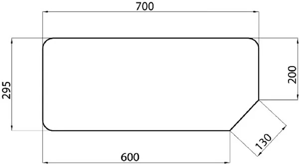 Takalasi, alempi (CNH 82000485) - Ohjaamon lasit - 3660980006293 - 1