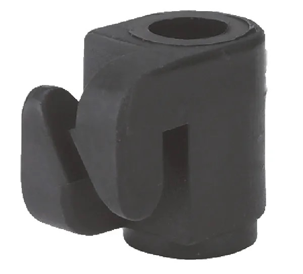 Naulattava eristin musta 100 kpl - Eristimet - 4018653443613 - 1