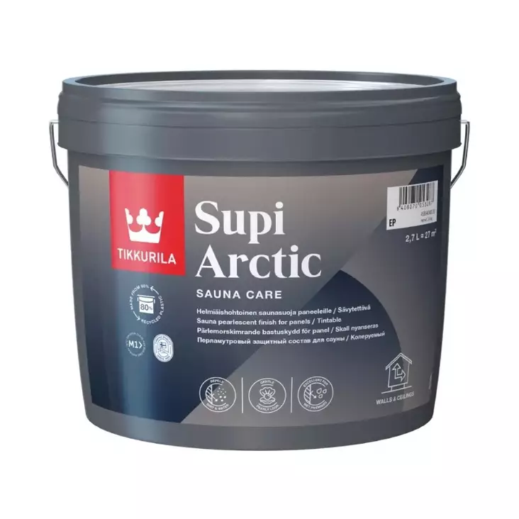 Tikkurila Supi Arctic saunasuoja sävytettävä - Muut maalit, lakat ja öljyt - 6408070052273 - 1
