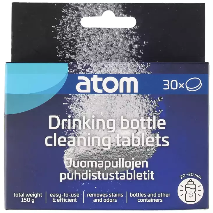 Juomapullojen puhdistustabletti 30 kpl - Tiskaus - 6410416564883 - 1