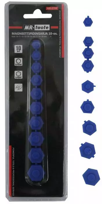 Magneettipidinsarja hylsyn sisälle 10-os - Muut käsityökalut - 6430074695163 - 1