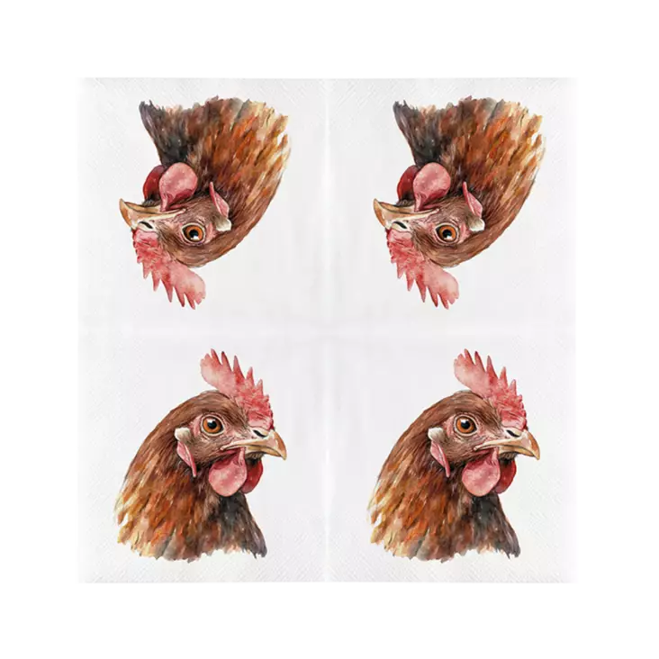 Kukko servetit 20 kpl/pkt - Maatila-aiheiset tuotteet - 8714982286513 - 1