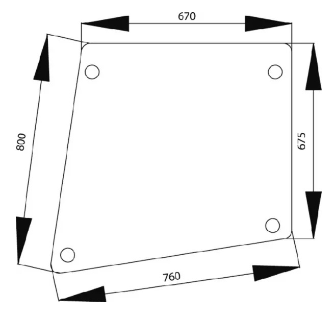 Ovilasi, ylempi (Case IH 1332485C1) - Ohjaamon lasit - 8716106761753 - 1