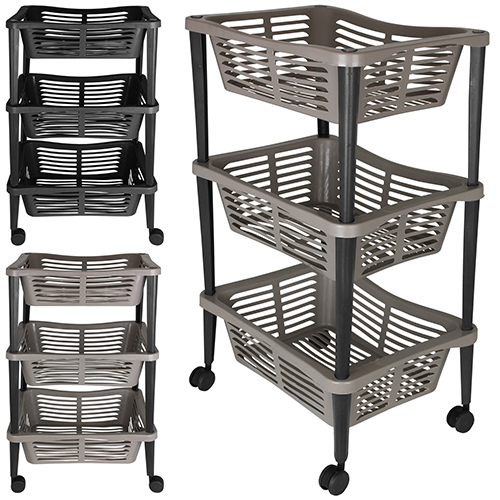 Korivaunu 3 korilla - Laatikot ja korit - 8719202838213 - 1