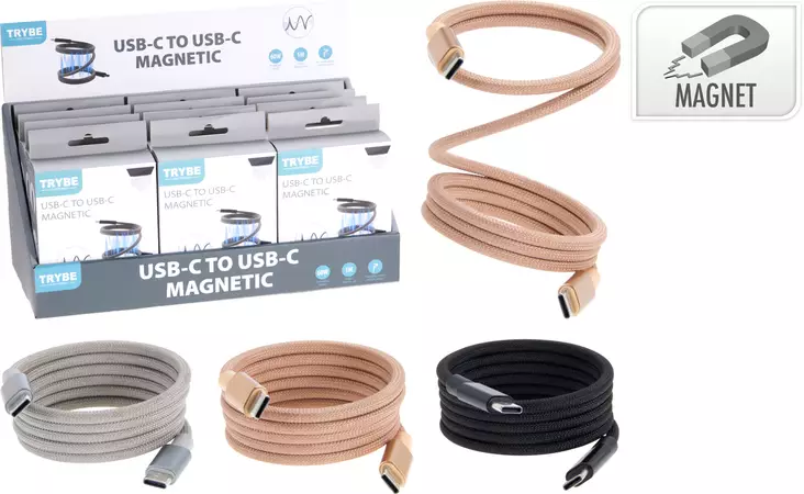 USB-C -johto magneettinen - Matkapuhelintarvikkeet - 8721037914543 - 1
