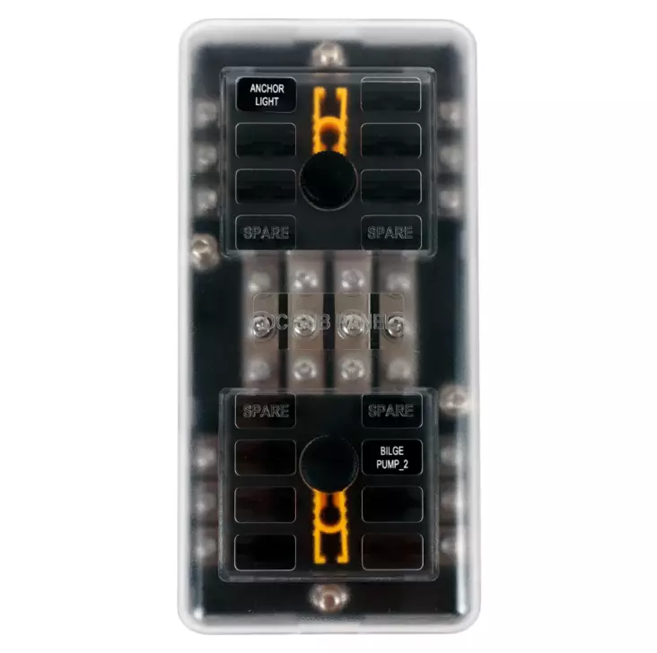 Arctic Marine Sulakerasia 12-sulakkeelle DUAL 12V-24V - Muut veneilytuotteet - 6418536032763 - 1