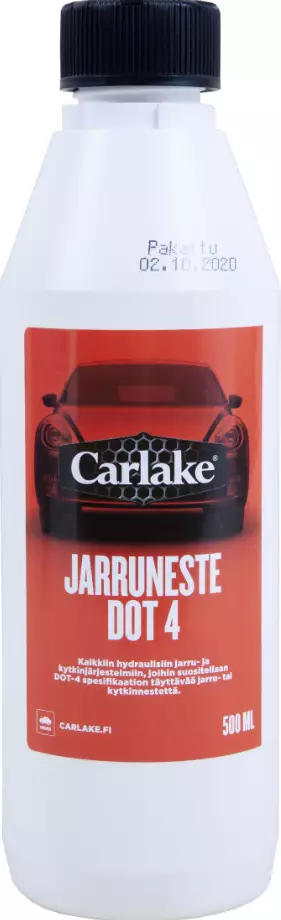 Carlake DOT 4 jarruneste 500ml - Autokemikaalit - 6414564020123 - 1