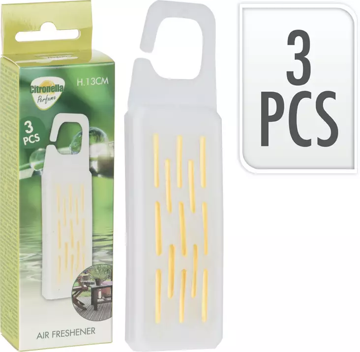 Citronella raikastin 3 kpl/pkt - Huonetuoksut, raikastimet - 8720573177863 - 1