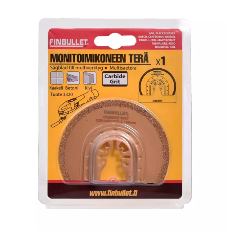 Finbullet Segmenttisahanterä 85mm - Muut leikkaustyökalut - 6438152033203 - 1