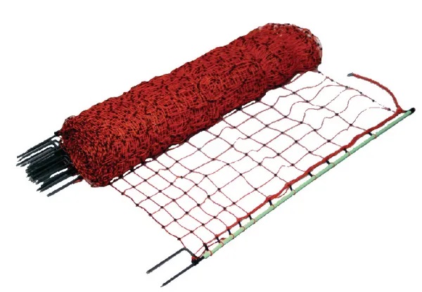 Kanaverkko siirreltävä 112 cm 50 m, kaksipiikkinen tolppa - Aitaverkot - 8713235022403 - 1