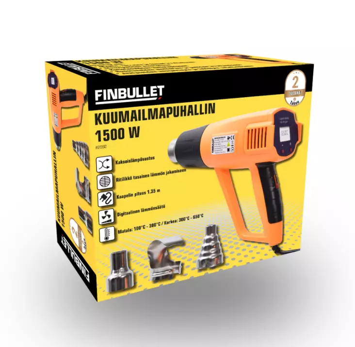 Kuumailmapuhallin 2000W - Akkukoneet - 6438152029923 - 4