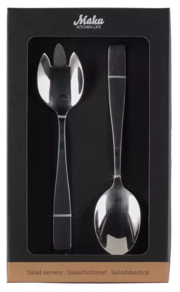 Maku Basic Salaattiottimet terästä - Kauhat, vispilät - 6410413030633 - 1